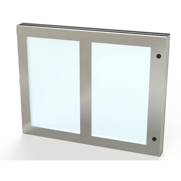 Saginaw Control & Engineering Hinged Window, 22 in. H x 28 in. W x 1-1/2 in. L, 304 Stainless Steel, Polycarbonate SCE-HWK2228SS - main